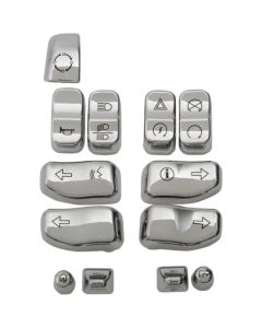 Drag Specialties Chrome Switch Cap Kit - 0610-0807