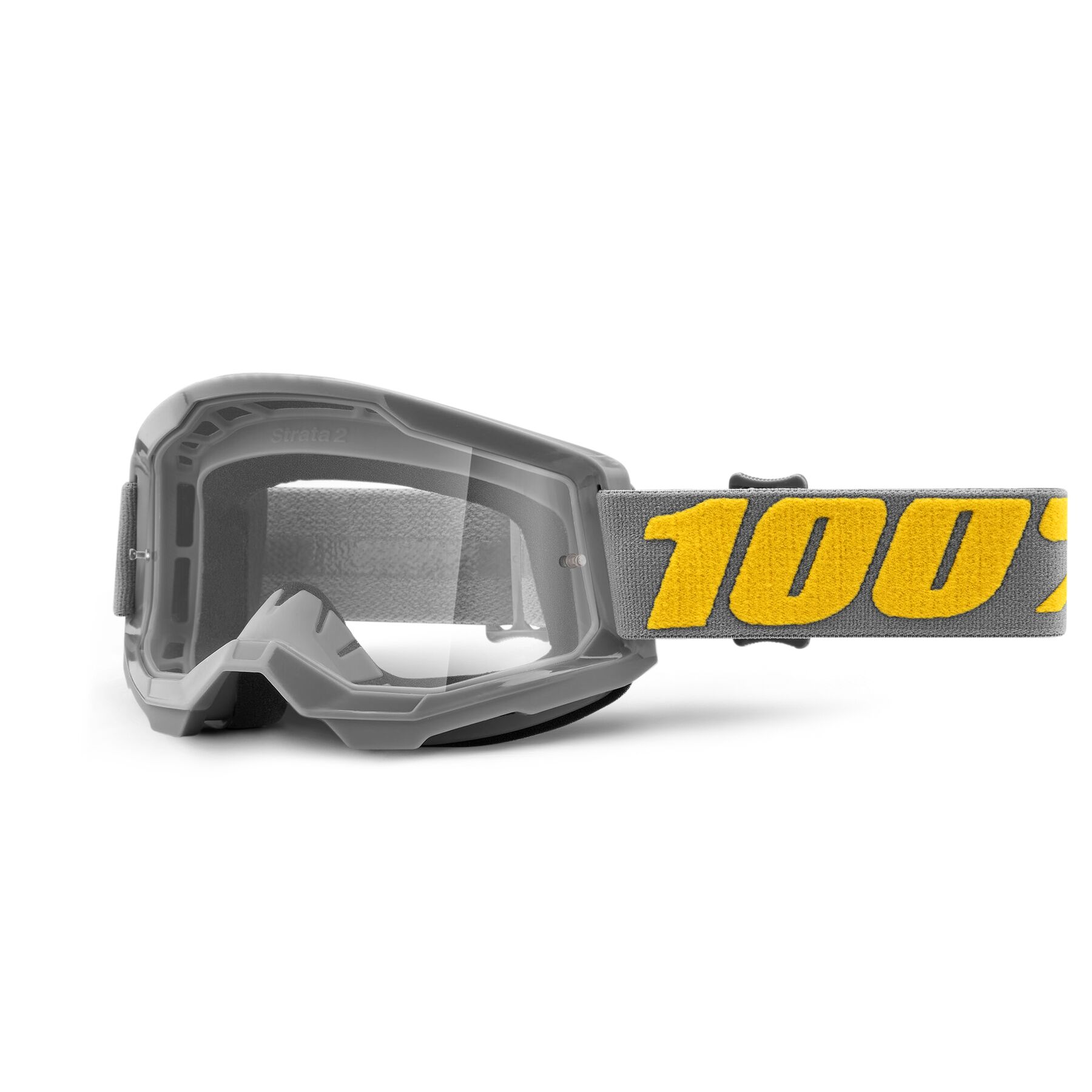 Color:Izipizi:2024 100% Strata 2 Clear Lens MX Motocross Offroad Goggles