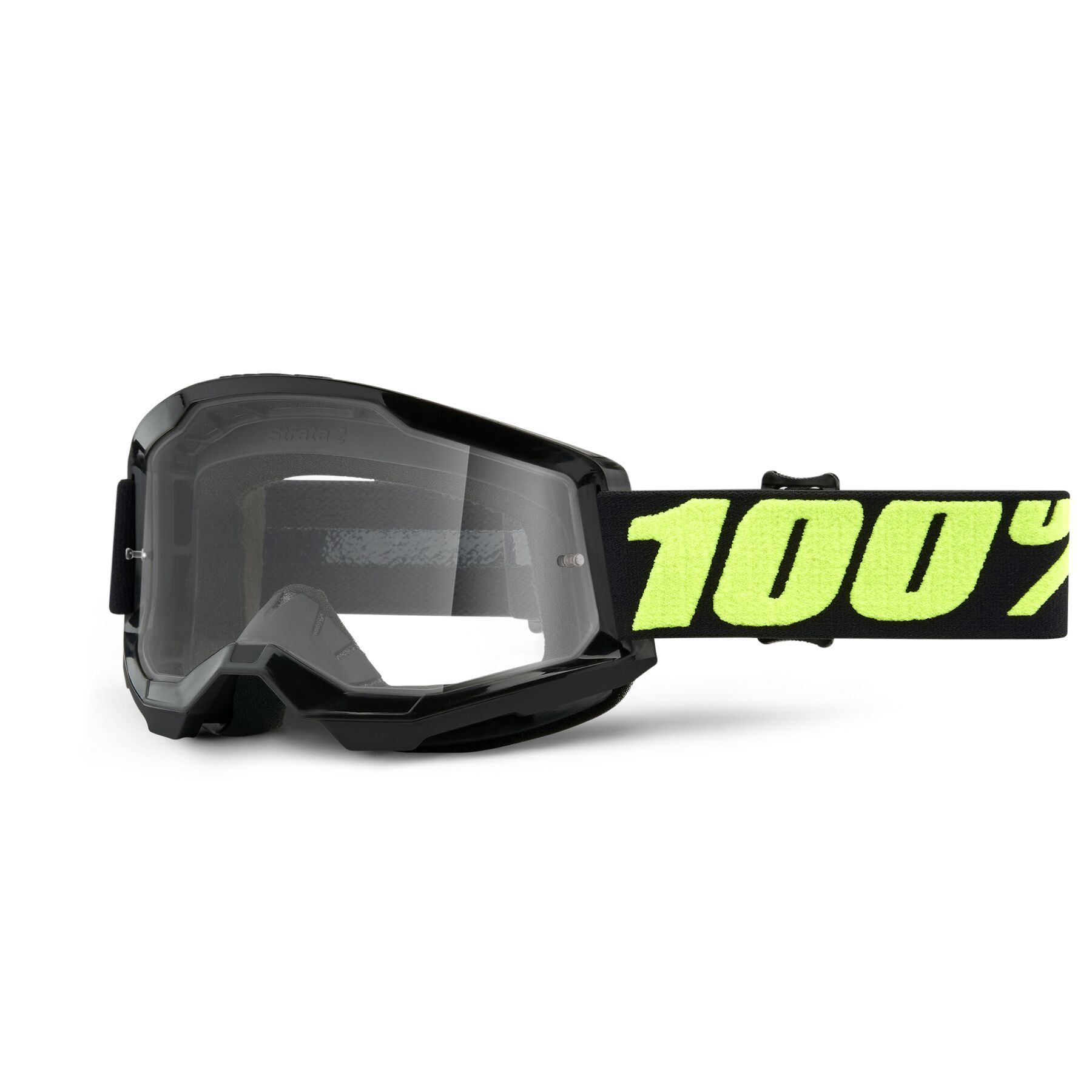 Color:Upsol:2024 100% Strata 2 Clear Lens MX Motocross Offroad Goggles