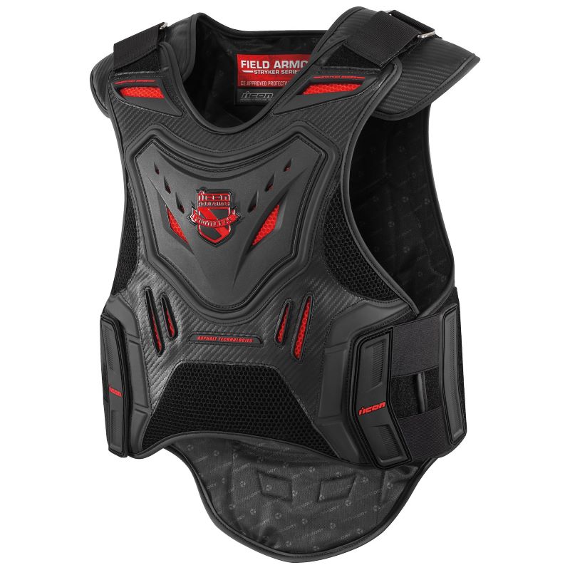 Pick Size NEW ICON STYKER MOTORCYCLE VEST FIELD ARMOR Color 