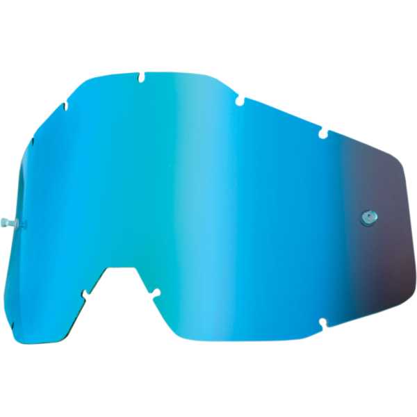 100% Strata MX / Racecraft / Accuri Youth Replacement Lens Blue Mirror