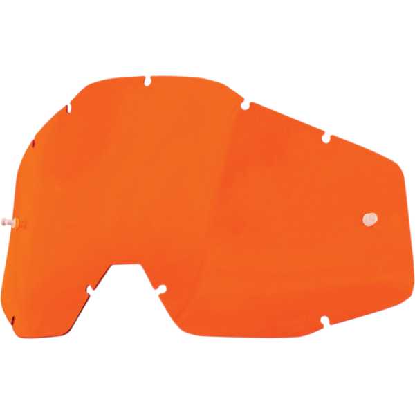 100% Strata MX / Racecraft / Accuri Replacement Lens Orange