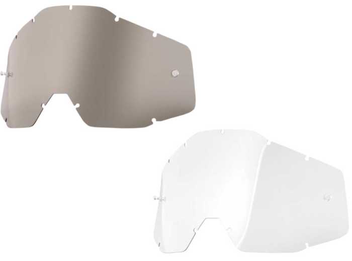 100% Strata MX / Racecraft / Accuri Replacement Lens Clear