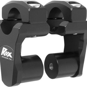 Rox Black Anodized 2 Inch Pivoting Handlebar Riser For 1 1/8 Bars For BMW KTMs-0