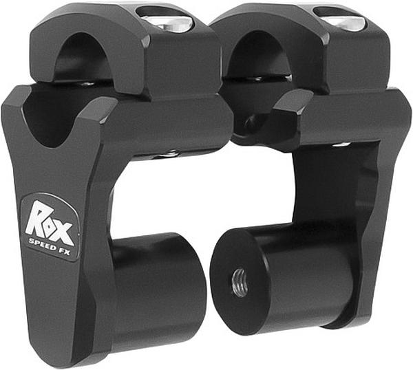 Rox Black Anodized 2 Inch Pivoting Handlebar Riser For 1 1/8 Bars For BMW KTMs-0