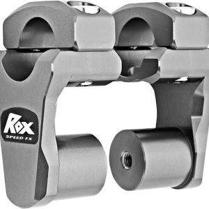 Rox Gray Anodized 2 Inch Pivoting Handlebar Riser For 1 1/8 Bars For BMW KTMs-0