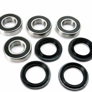 Both Sides Rear Wheel Bearings Kit For Yamaha Rhino 450 660 700 PWRWK-Y35-600-0