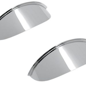 Drag Specialties 4 1/2" Chrome Spotlights Visor 2001-0370-0