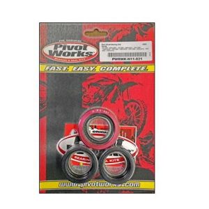 Pivot Works Rear Wheel Bearing Kit Aluminum Retainer Honda CR125R CR250R CRF250R