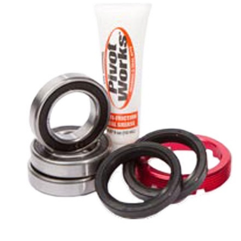 Pivot Works Rear Wheel Bearing Kit Aluminum Retainer Honda CR125R CR250R CRF250R-69844