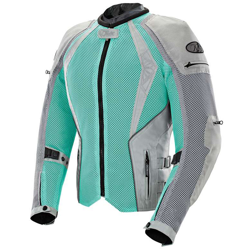 Joe Rocket Cleo Elite Womens Mesh Jacket Mint/Silver