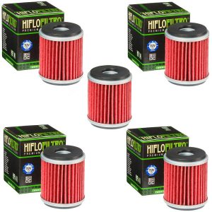 Hiflofiltro HF141 Oil Filter 5 Pack Yamaha YFM250R Raptor 08-09 YFZ450 04-09 - HF141