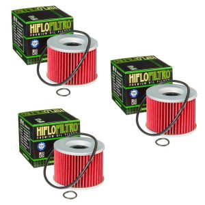 Hiflofiltro Oil Filter 3 Pack For Motorcycles Honda Kawasaki Yamaha-0