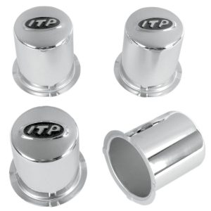 ITP Chrome Wheel Center Cap For ATV & UTV (Set Of 4 )-0