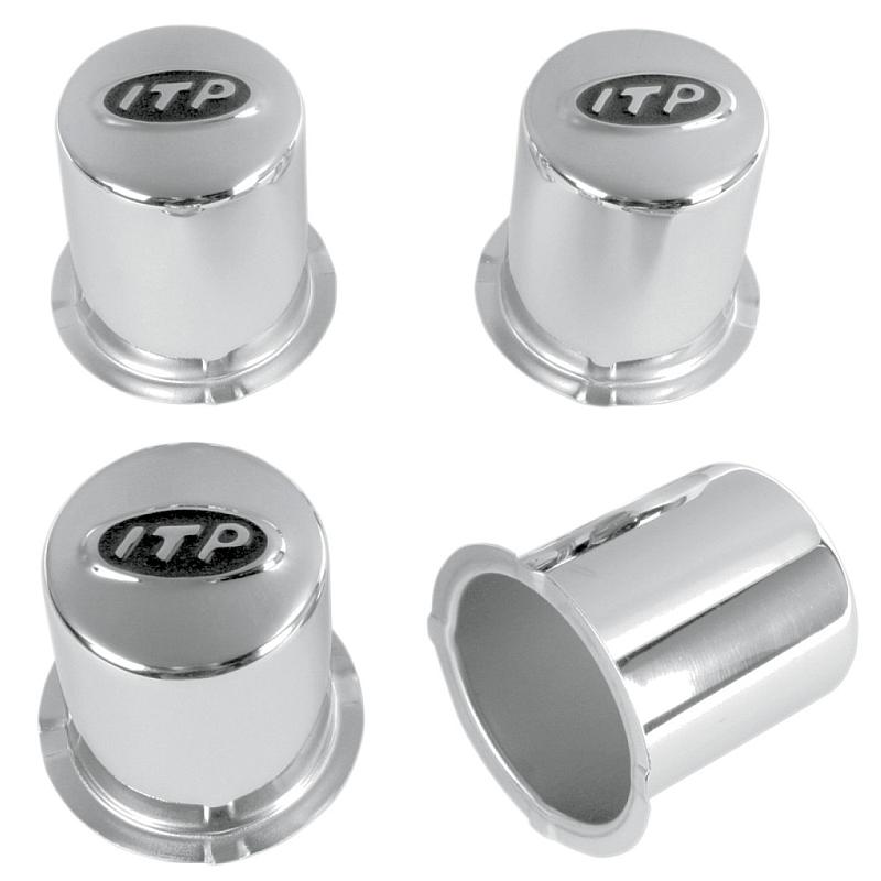 ITP Chrome Wheel Center Cap For ATV & UTV (Set Of 4 )-0