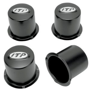 ITP Black Wheel Center Cap For ATV & UTV (Set Of 4 )-0