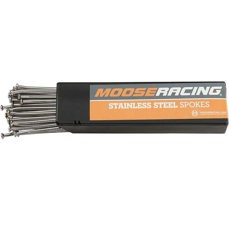 Moose Rear 19" Chrome Spoke Set Yamaha YZ85 YZ125 YZ250 YZ250F YZ400F YZ450F-120421