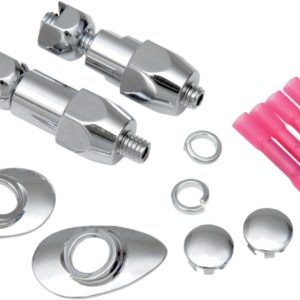 Drag Specialties Chrome Rear Turn Signal Relocation Kit -0