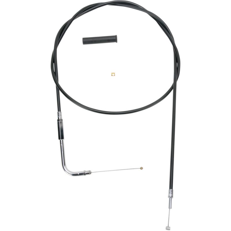 Drag Specialties 54 Inch Black Vinyl Throttle Cable Harley 0650-1076-0