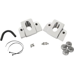 Drag Specialties Spark Plug/Head Bolt Covers Smooth Chrome 0940-1317-0