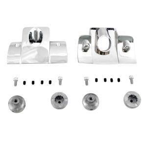 Drag Specialties Spark Plug/Head Bolt Covers Smooth Chrome 0940-1318-0