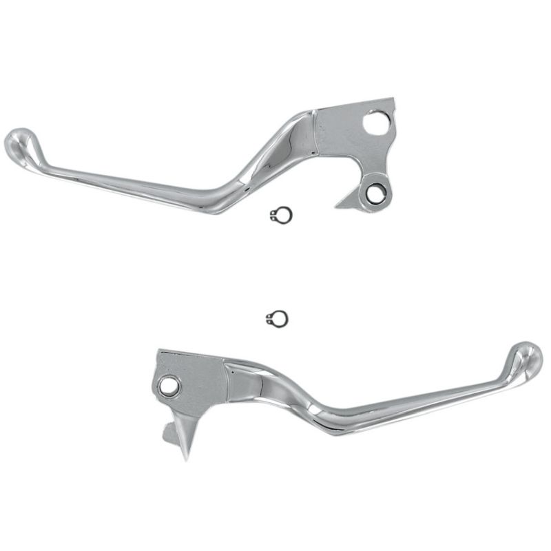 Drag Specialties Chrome Wide Blade Lever Set Harley-Davidson - 0610-0127-0