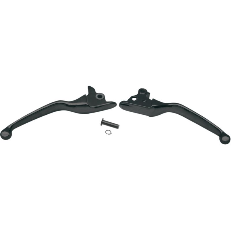 Drag Specialties Matte Black Wide Blade Lever Set Harley-Davidson - 0610-0188-0