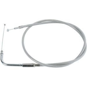 Drag Specialties 39.5" Braided Stainless Steel Throttle Cable Harley 0650-0299-0