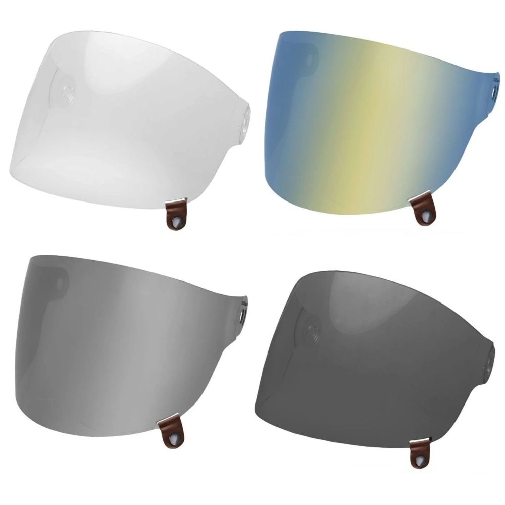 Bell Bullitt Flat Faceshield Helmet Visor with Magnetic Brown Tab – Pick Color