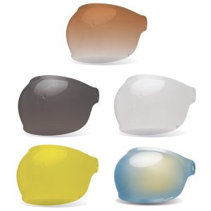 Bell Bullitt Bubble Brown Tab Faceshield Helmet Clear