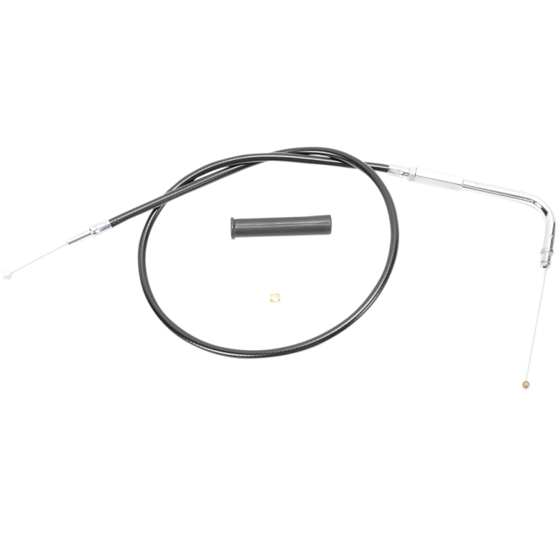 Drag Specialties 52 Inch Black Vinyl Throttle Cable For Harley 0650-1074