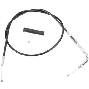 Drag Specialties Black Vinyl Throttle Cable 33 3/4" Harley - 0650-0348