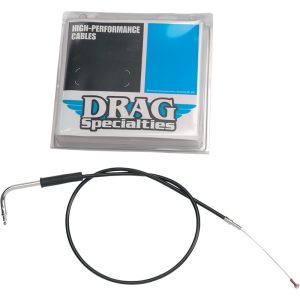 Drag Specialties 42.5 Inch Black Vinyl Throttle Cable For Harley 0650-0350