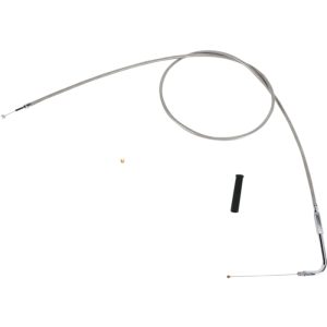 Drag Specialties 52 Inch Stainless Throttle Cable For Harley 0650-1075
