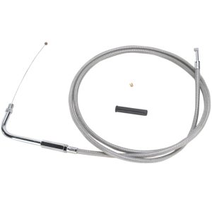 Drag Specialties 54 Inch Stainless Throttle Cable For Harley 0651-0701