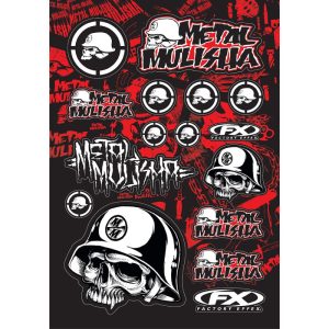 Factory Effex Sticker Decal Sheet Kit Metal Mulisha 14-68050-0