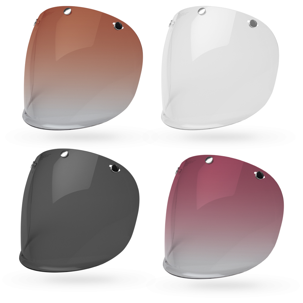 Bell 3-Snap Faceshield Helmet Clear