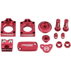 Moose Racing Bling Pack Billet Aluminum Red For Honda CRF450X - 1231-0899