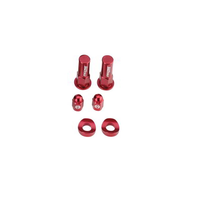 Moose Racing Bling Pack Billet Aluminum Red For Honda - 1231-0898-147577
