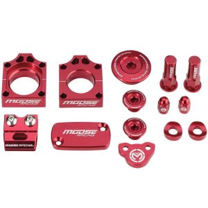 Moose Racing Bling Pack Billet Aluminum Red For Honda CRF450R