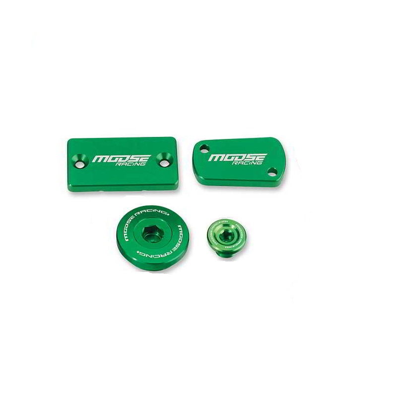 Moose Racing Bling Pack Billet Aluminum Green For Kawasaki - 1231-0903-147722