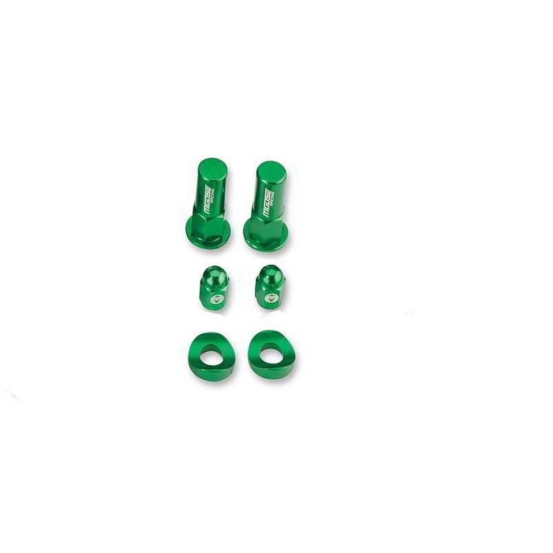 Moose Racing Bling Pack Billet Aluminum Green For Kawasaki - 1231-0903-147720