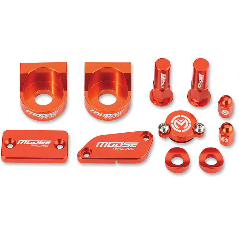 Moose Racing Bling Pack Billet Aluminum Orange For KTM 65SX 2001-2011