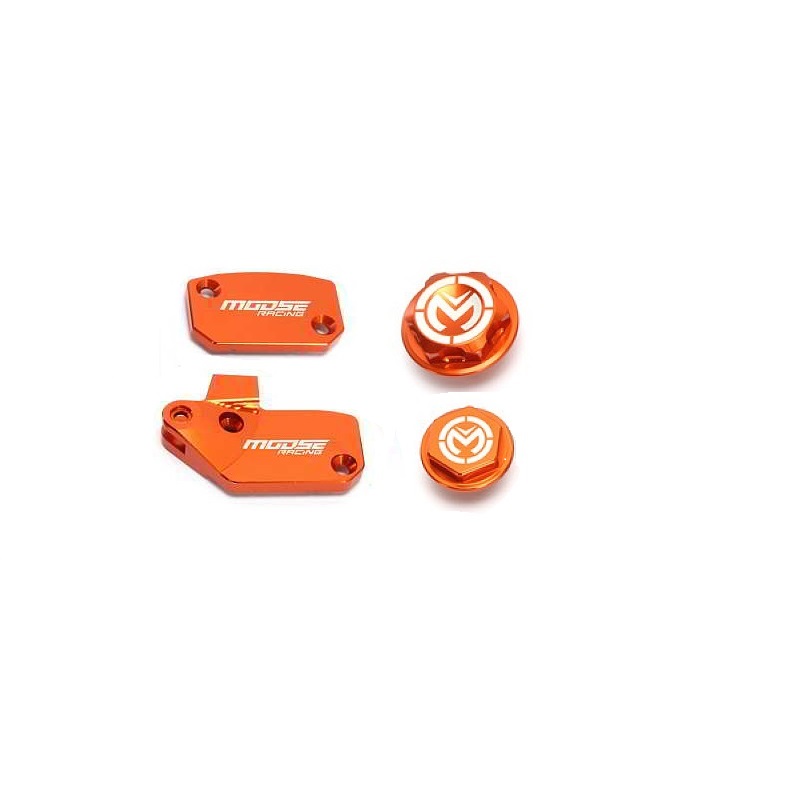 Moose Racing Bling Pack Billet Aluminum Orange For KTM - 1231-0917-147915