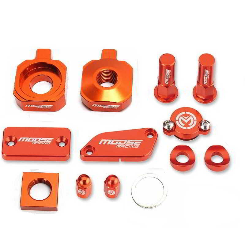 Moose Racing Bling Pack Billet Aluminum Orange For KTM 65SX 2016-2017 - 1231-0924