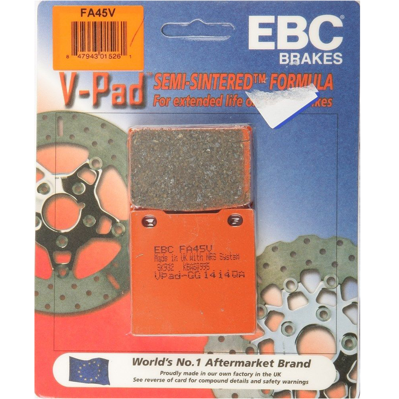 EBC Semi Sintered V Front Brake Pads - FA45V-0