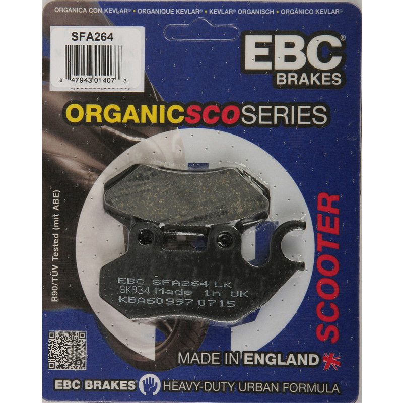 EBC SFA Organic Brake Pads Zero Xu, X, S, Mx, Ds-0