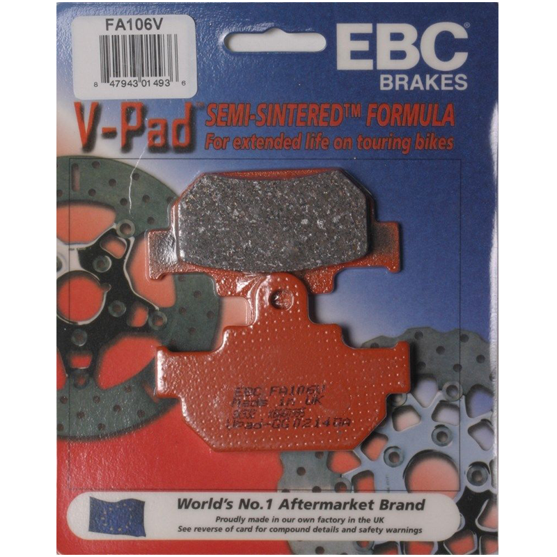 EBC Semi Sintered V Front Brake Pads - FA106V-0