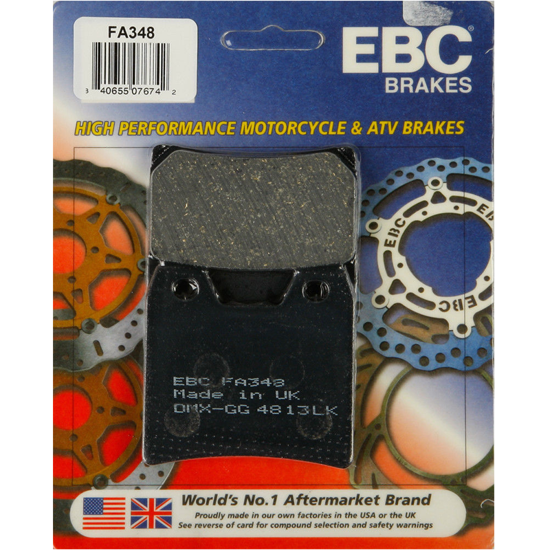 EBC Organic Rear Brake Pads - FA348-0