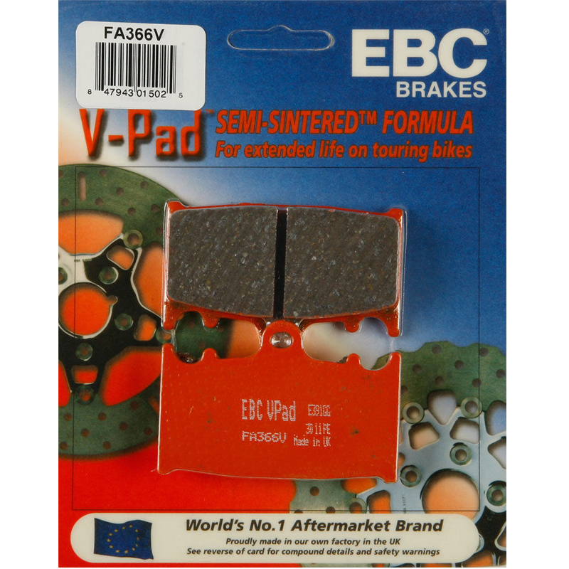 EBC Semi Sintered V Rear Brake Pads - FA366V-0